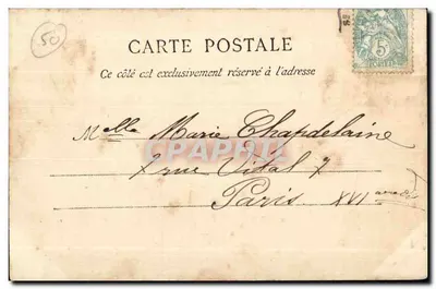 O Castelo de Tourlaville — Arredores de Cherbourg — G. F. Cherbourg — Verso