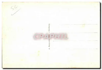Cherbourg — A Nova Praia localizada diante da Nova Estação Marítima — A. Becquemin, n°55 — Verso