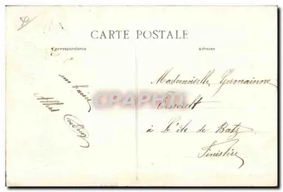 Cherbourg — Plac Napoleona I i Katedra Świętej Trójcy — Kolekcja Mercier, Cherbourg — Rewers
