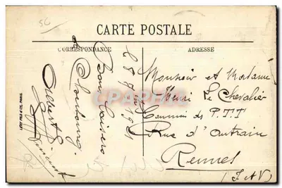 Cherbourg — La Batterie de Salut et la Rade — LL. — N° 136 — Verso