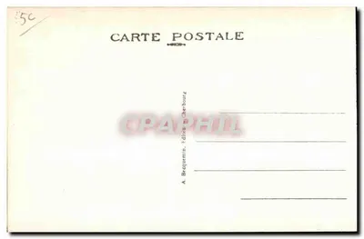 Cherbourg — Het draaibrug open — A. Bequemin, Cherbourg — Achterkant