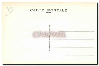 Cherbourg — A Praça da República e as novas Praia e Estação Marítima — A. Becquemin, Cherbourg — Verso