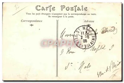 Cherbourg — O Canal e o Forte do Roule — Editor: 88 — Verso