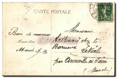 Cherbourg — De Kade Alexandre-III — Uitgave L. Ratti, Nieuwtjes en Fabricaties, Cherbourg — Achterkant