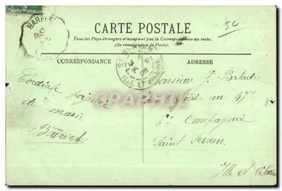 Cherbourg — 'Le Bélîer' Contre-Torpilleur — LL. — Éditeur LL. — N° 17 — Rewers