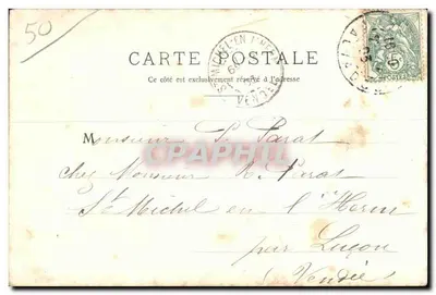Coiffes d'hier — Cherbourg — La Normandie — La C.P.A. Paris — Verso