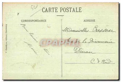 Cherbourg — Kasyno, widok z ogrodu — kolekcja F. C., Cherbourg — Rewers