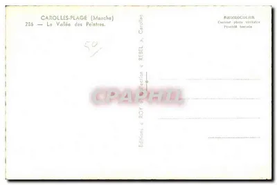 Carolles-Plage (Manche) — A Vale dos Pintores — Éditions ROY — Verso