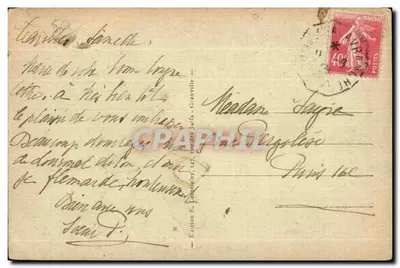 Carolles — Contra-luz. — Edição E. Leconteley, n° 525 — Verso