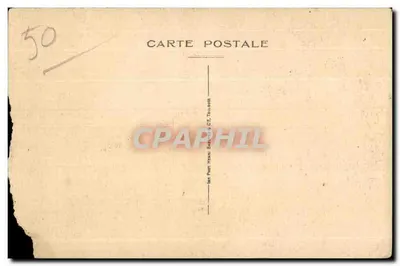 Bilhete postal antigo Agon Village de la Rue — Verso
