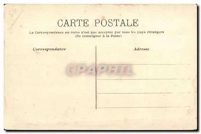 Karta pocztowa z Coutances — Ogrodnik publiczny — Drukarnia Enoult, Coutances — Rewers