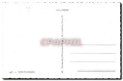 Coutances — Ogólny widok i główne ulice — Spółka Sztuki Fotomechanicznej, Paryż — Rewers