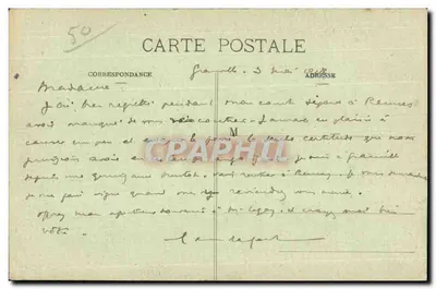 Granville (Manche) - De Lage Roche — J. Sorel, Adisseur, Rennes — Achterkant