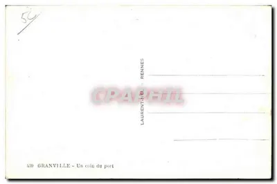 Granville — Um canto do porto — Laurent-Nel, Rennes, n° 439 — Verso