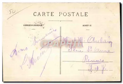 Granville — La Grève e i Remparts (lato Nord) — G.M. — Verso