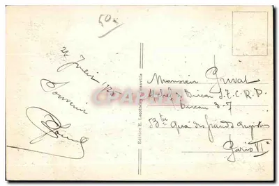 Granville — Partida dos Barcos para a Pesca — Edição E. Lecottay, Granville, n°86 — Verso