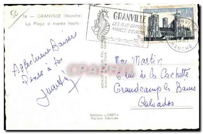 Granville — Plaża przy pełni morskiej — Wydawnictwo Gaby — Rewers