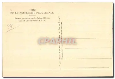 Bibule wielkanocne, linie kolejowe na kwietnej wyspie — Port-Cros (Claude Yvon) — Rewers