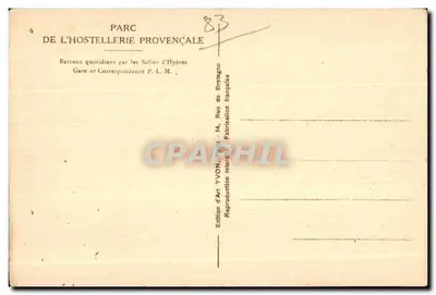 Île de Port-Cros — paisagem montanhosa e florestada — Édition d'Art Yvon, Palis — Verso