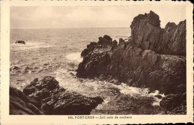 Port-Cros — Lugar bonito de rochedos — série 169