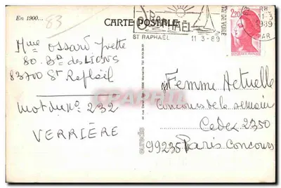 Saint-Raphaël — fragment Portu — Côte d'Azur — Rewers