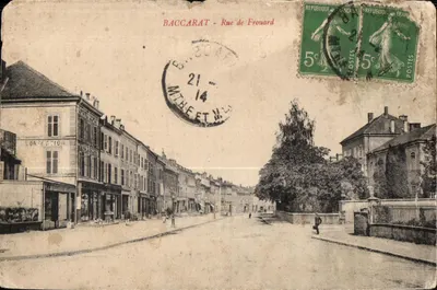 Baccarat - Rue de Frouard — vista da rua com comércios — editor desconhecido