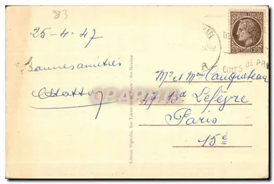 Jardineaux — Wielki Hotel i Wyspa — Wydawnictwo Vignolle, Bar-Tabac pocztowy — Rewers