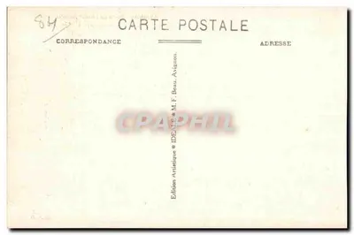 Avignon — Plac Urzędu Miejskiego — Miejski Urząd, Teatr i Pomnik Centennium — Wydawnictwo IDEAL F. Beau — Rewers