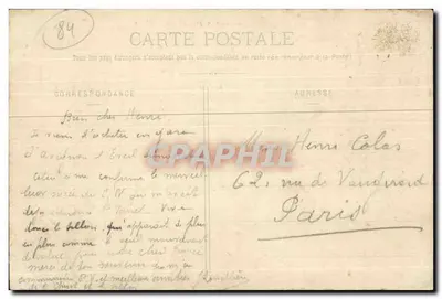 Avignon — Ogólny widok, z Barthelasse — Wydawca nieznany, nr 4 — Rewers