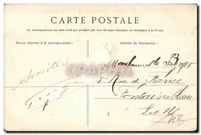 Awinion — Zamek Aubanel — Plac św. Didier — Wydawnictwo J. Brun i Cie, Carpentras — Rewers