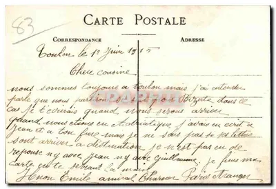 Toulon - Vista generale della città e del porto - La flotta -n°111 — Verso