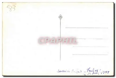 CARTE PHOTO 1955 Toulon — Verso