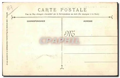 Toulon - Place d'Armes - Présidence Maritime — Verso