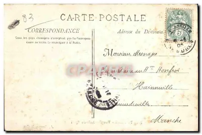 Toulon — Ogólny widok nabrzeża — A. Bougault, n°702 — Rewers