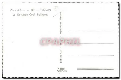 Toulon — Het Nieuwe Molo Stalingrad — Edities ARIS — Achterkant
