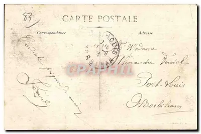 Antieke ansichtkaart Toulon Monument van de Federatie Voedende — Achterkant