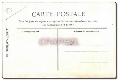 Toulon, port i nabrzeże Cronstadt — wydane dla CHOCOLAT-LOUIT, n° 18 — Rewers