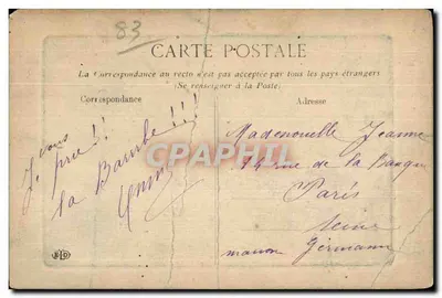 Bilhete postal antigo Toulon Le Mourillon Boulevard du Littoral — Verso