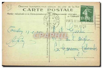Toulon — Noordallee van de Palmen - Plein van de Vrijheid — G. Arland, uitgever — Achterkant