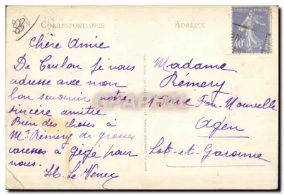 Toulon - Het plein van de brug en het stadhuis — LL. — 145 — Achterkant