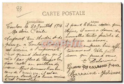 Toulon — Algemene uitzicht — Uitgever E.P.D. n°336 — Achterkant