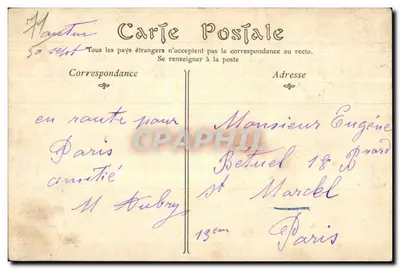 Autun — Die Pforte von Arroux — L. Vermand, Rue de l'Arbalète, Autun — Rückseite