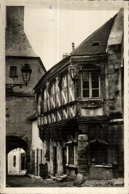 Bourbon-Lancy Termal — Casa de madeira — editor Combier & Macon