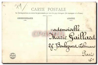 Fouilley-Les-Becots — Stazione e scena di partenza — Edizione Bergeret — Verso