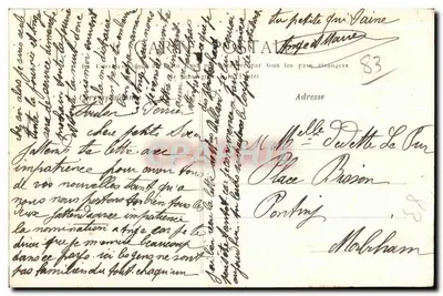 Toulon — La Poste — Paget, papeterie, 29, rue Nationale — Rewers