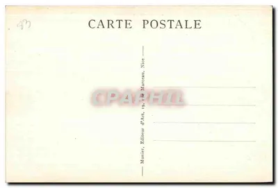 Fréjus — Porte Dorée — Ruiny rzymskie — Munier, wydawca sztuki, Nice — Rewers