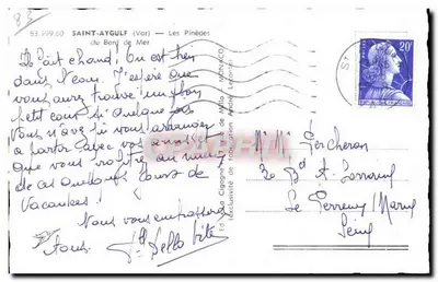 As Pinèdes da Margem do Mar — Saint-Aygulf (Var) — Edição La Cigogne, n° 61 — Verso