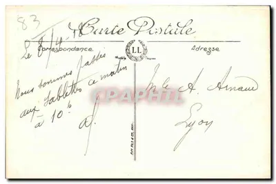 Les Sablettes — A Praia sob o Hall — LL — Verso