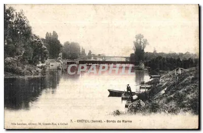 Créteil (Seine) — Margens do rio Marne — Mille Lecolant, editor, 39, Grande-Rue, em Créteil