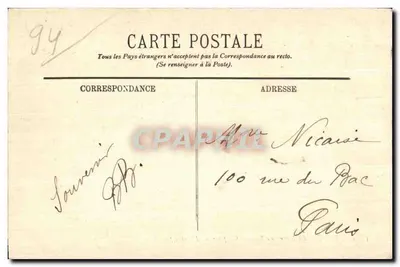 Créteil — A Marne no Braço do Capítulo — A Árvore Inclinada — LL. — Verso